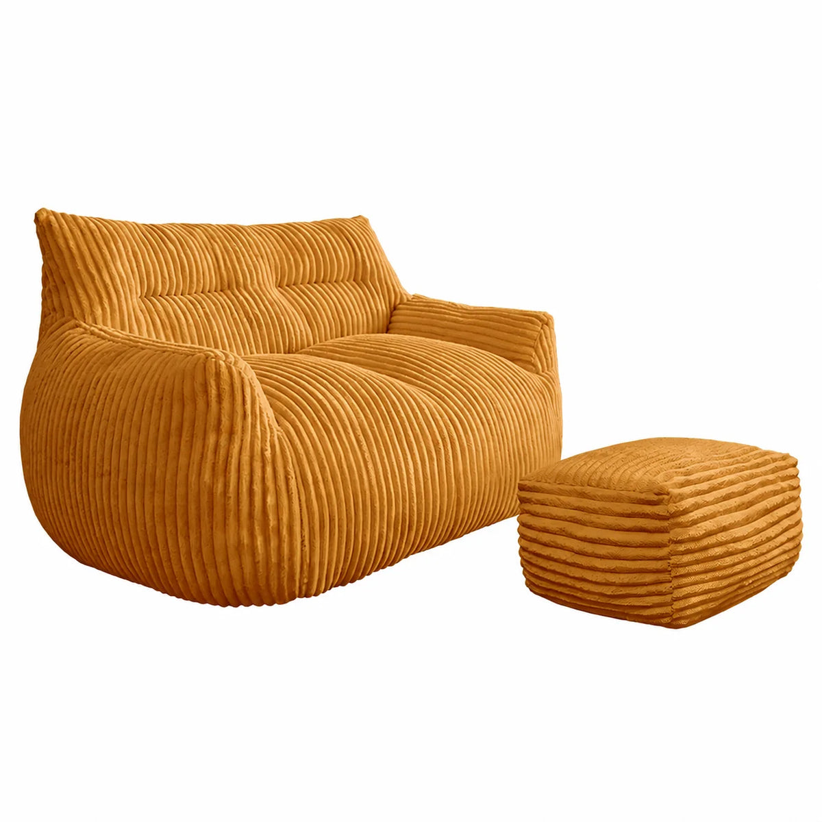 Oversized Bean Bag Chair With Armrests For Cozy Living Rooms