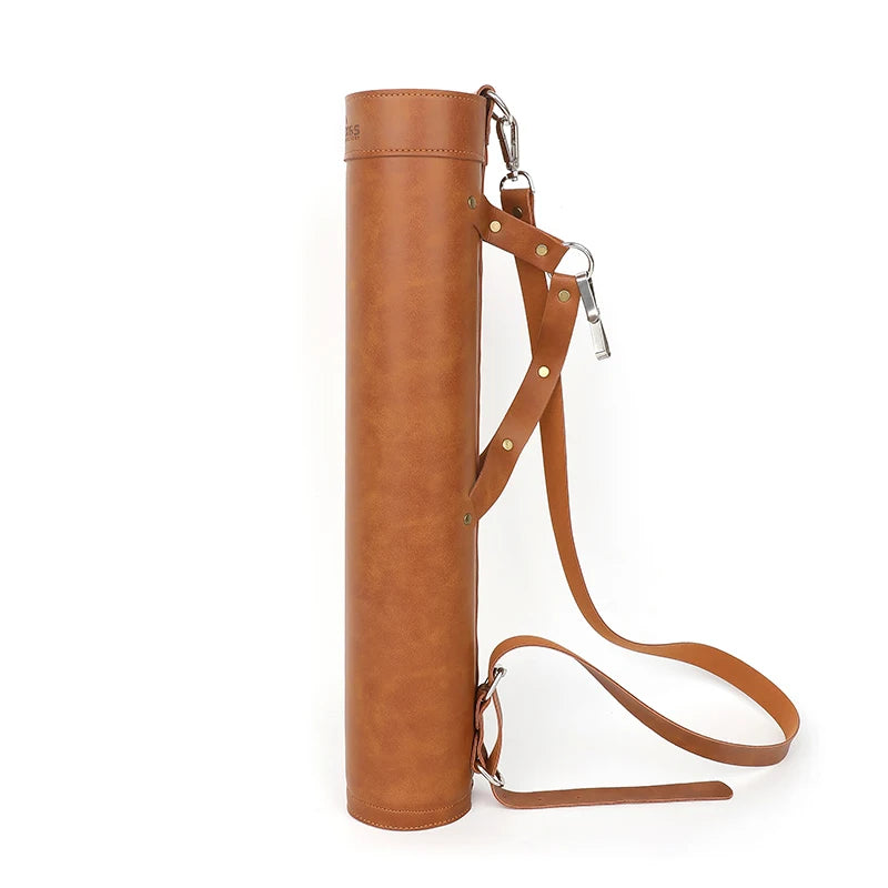 Adjustable PU Leather Arrow Quiver Backpack For Hunting Archery Supplies