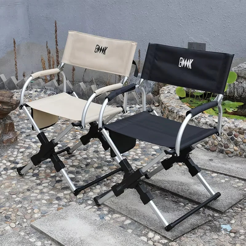 BRS Aluminum Folding Director Chair For Camping And Travel
