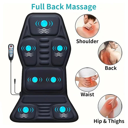 Himouta Heated Back Massager And Lumbar Chair Cushion Relaxation