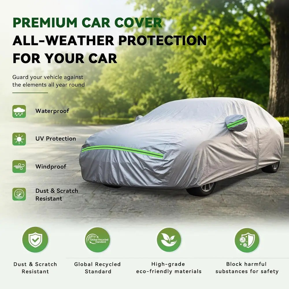 Premium SUV Car Cover With Waterproof All Weather UV Protection