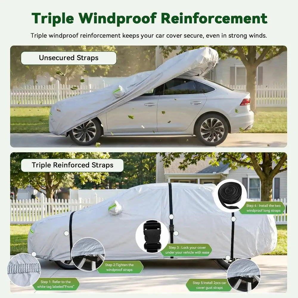 Premium SUV Car Cover With Waterproof All Weather UV Protection