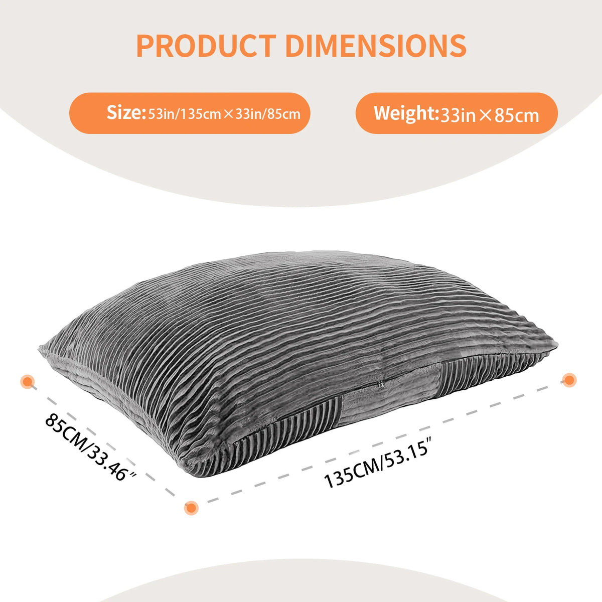 Convertible Bean Bag Chair And Mat With Washable Cover