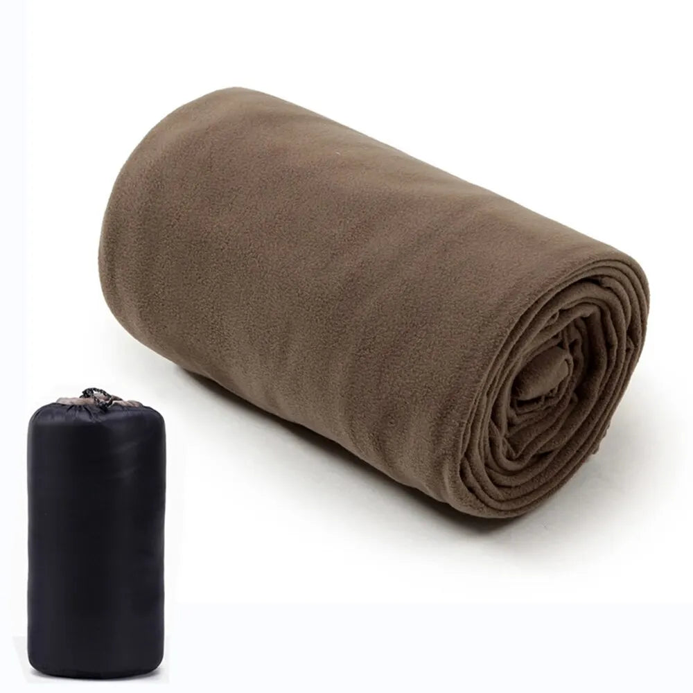 Fleece Portable Sleeping Bag Liner For Camping And Travel