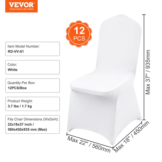 Spandex Wedding Chair Cover Washable Protective Seat Slipcover Universal