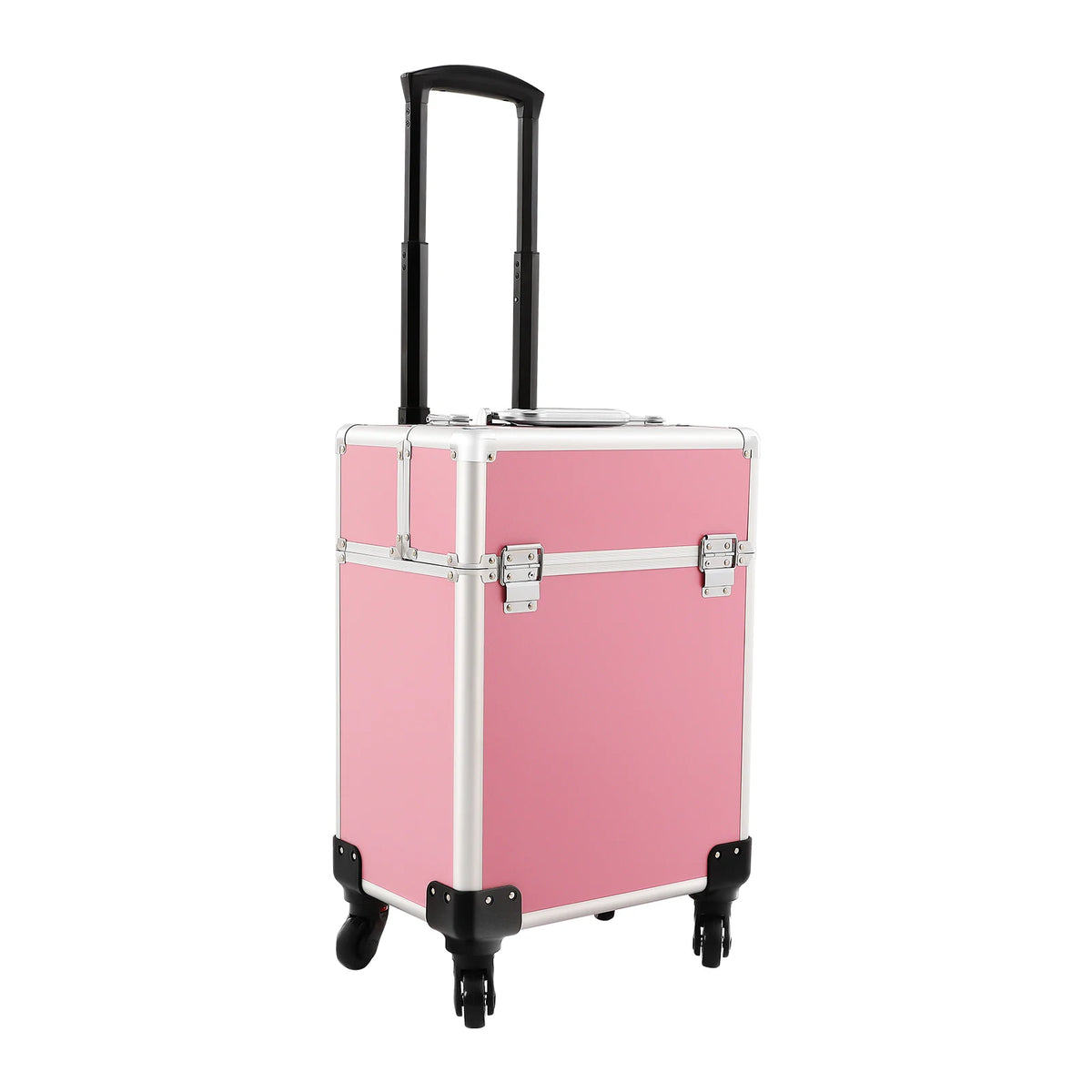 Professional Rolling Makeup Train Case With Removable Drawers