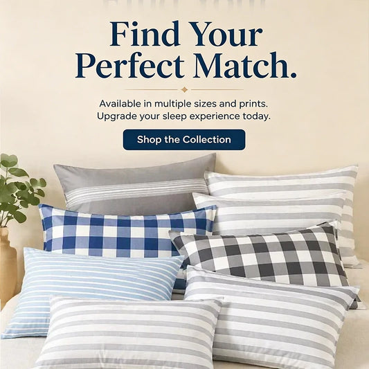 Easyum 4 Piece Printed Polyester Pillow Protector Set