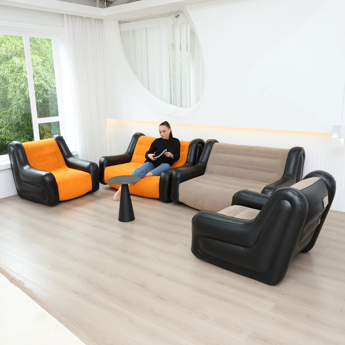 Azulblanco Foldable Double Inflatable Air Sofa Mattress