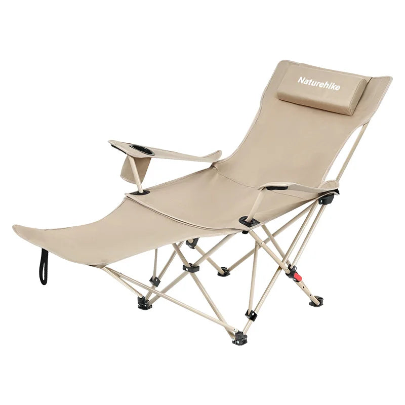 Naturehike 3 Position Adjustable Reclining Camping Chair With Footrest