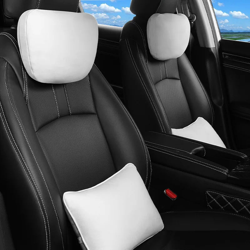 Tesla Model Y And 3 Plush Headrest And Lumbar Pillow