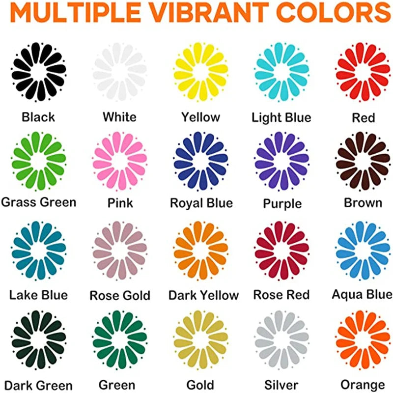 HTVRONT Heat Transfer Vinyl Iron On For T Shirts Bundle