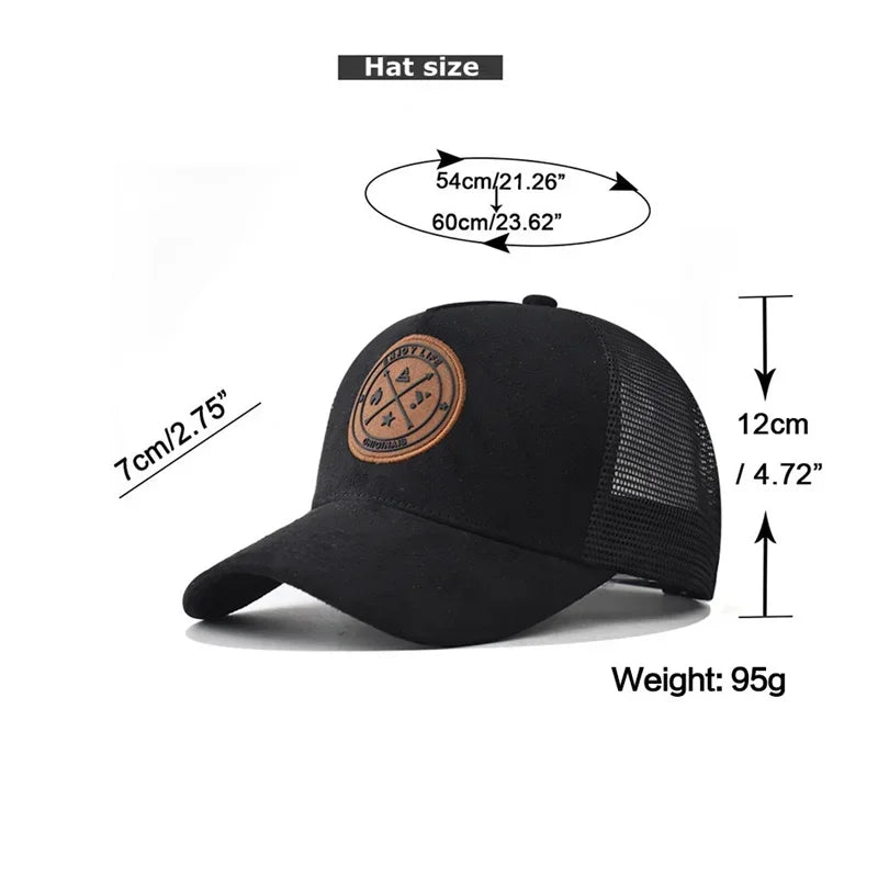 Breathable Mesh Snapback Baseball Cap For Daily Wear