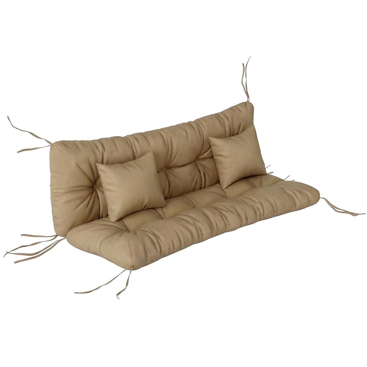 Indoor Chair Cushion With Backrest Pillow And Ties For Garden