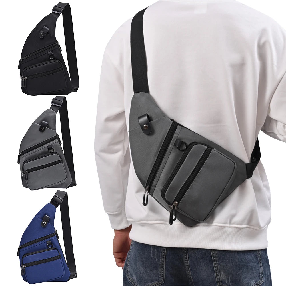 Alloyseed Anti Theft Fanny Pack Waterproof Chest Bag Adjustable Strap