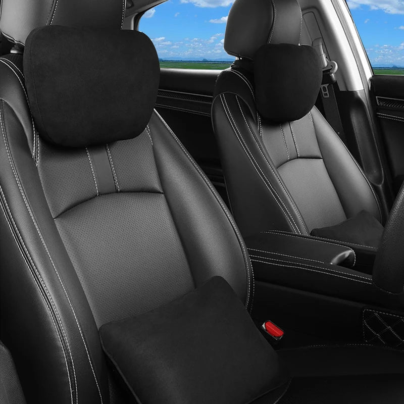 Tesla Model Y And 3 Plush Headrest And Lumbar Pillow