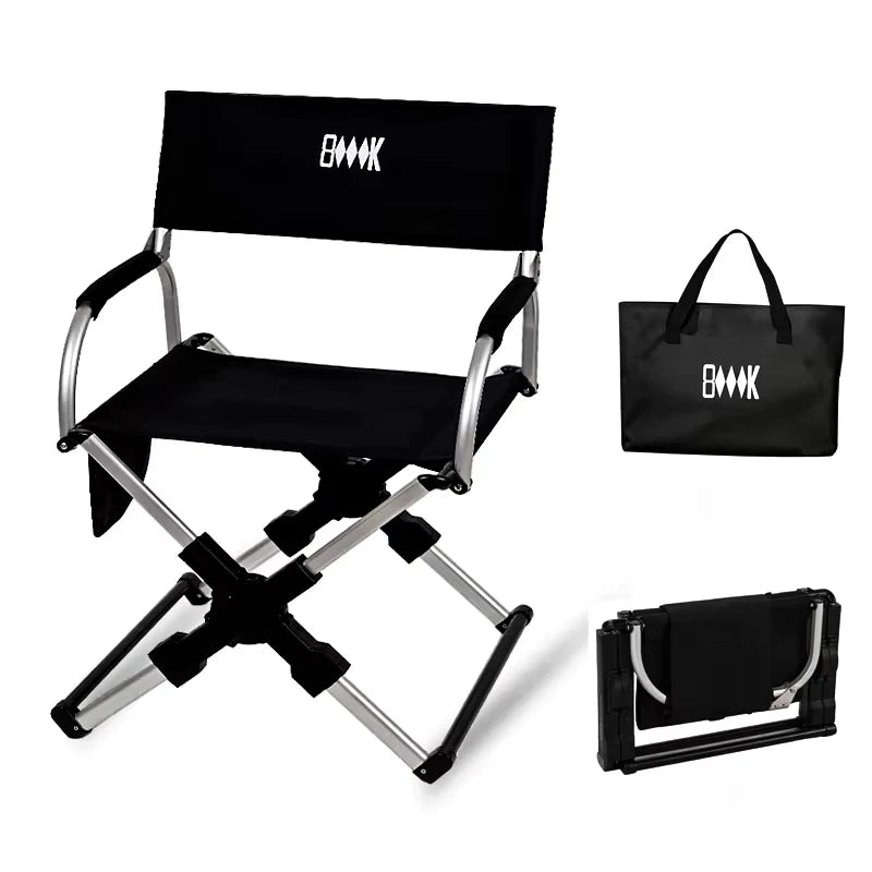 BRS Aluminum Folding Director Chair For Camping And Travel