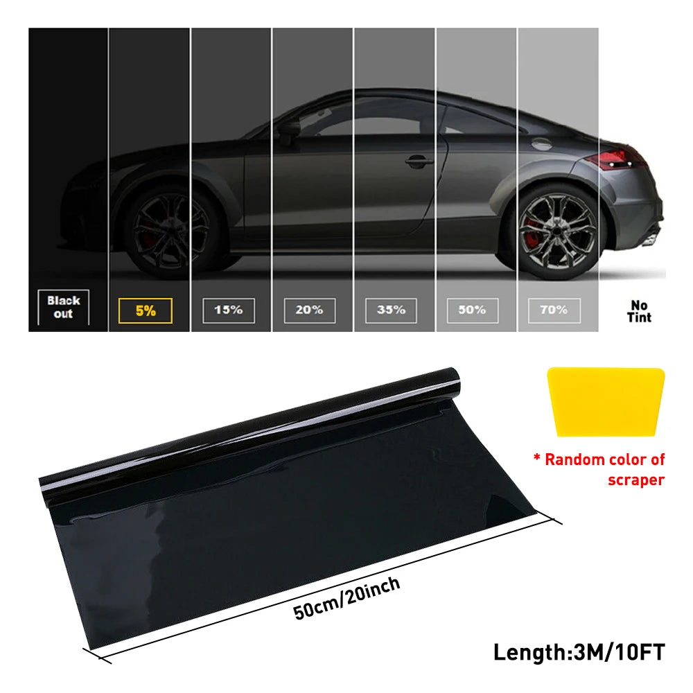 Car Window Privacy Tint Film With Solar UV Protection