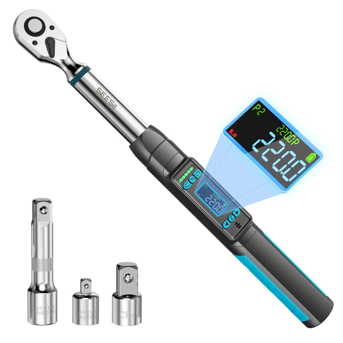 Seesii Digital Torque Wrench With LCD Display And Dual Alarms